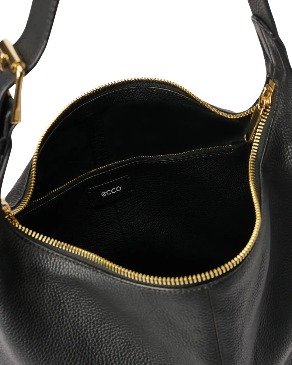 ECCO Hobo M soft prebbled sort